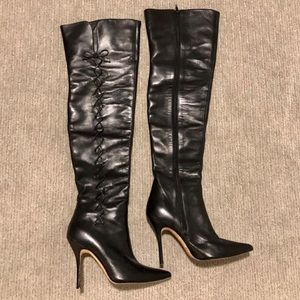 Manolo Blahnik over the knee boots